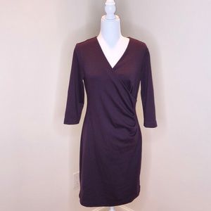 Purple Dress - Faux Wrap